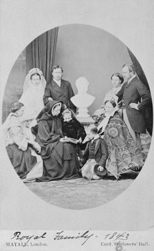 Prince (later King Edward VII) and Princess of Wales after their wedding, 1863. Creator: Unknown
