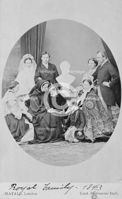 Prince (later King Edward VII) and Princess of Wales after their wedding, 1863. Creator: Unknown.