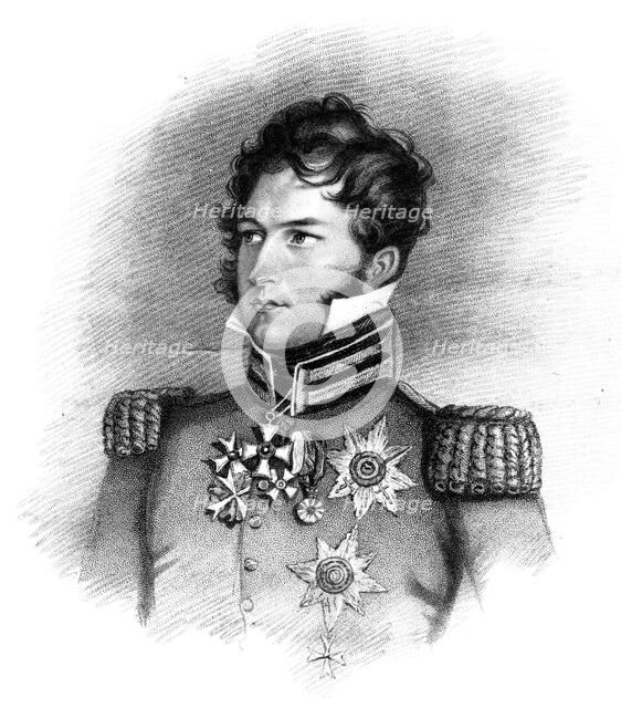 Prince Leopold George Christian Frederick of Saxe-Coburg-Saalfeld, 1816.Artist: Henry Meyer