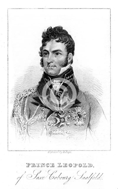 Prince Leopold of Saxe-Coburg-Saalfeld, 1823. Artist: Unknown
