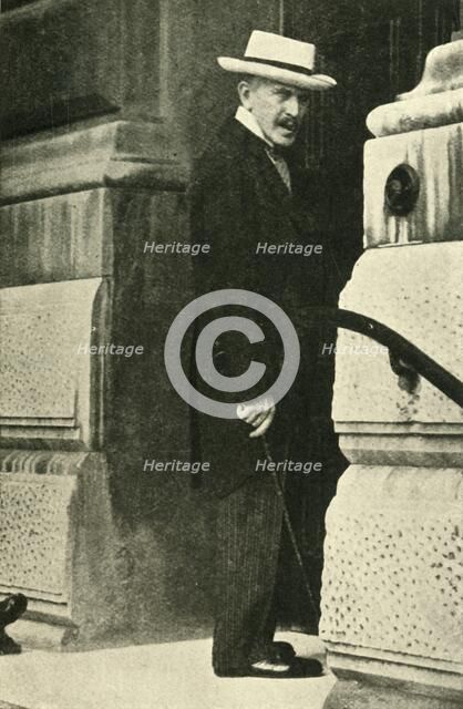 Prince Lichnowsky at the Foreign Office, London, 1914, (c1920). Creator: Unknown.