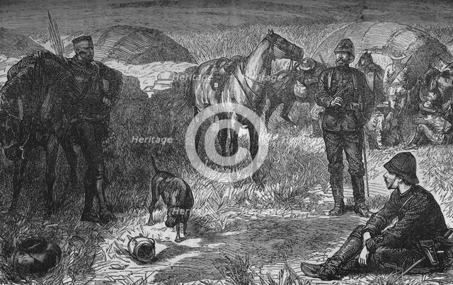 'Prince Louis Napoleon and Party Before The Zulu Surprise', c1880. Artist: Unknown.
