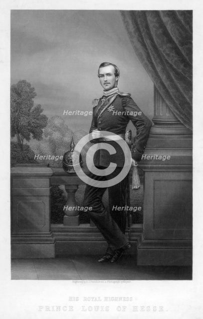 Prince Louis of Hesse, 19th century.Artist: DJ Pound