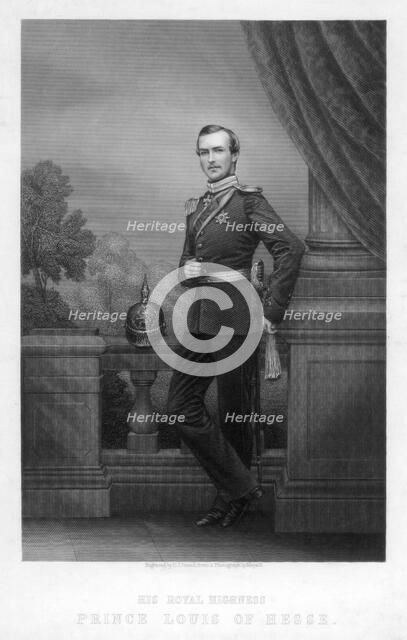 Prince Louis of Hesse, 19th century.Artist: DJ Pound