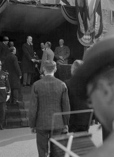 Prince Louis II of Monaco at the Monte Carlo Rally, 1929. Artist: Bill Brunell