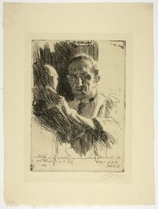 Prince Paul Troubetzkoy II (Bust), 1909. Creator: Anders Leonard Zorn