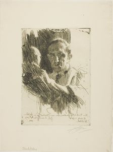 Prince Paul Troubetzkoy II (Bust), 1909. Creator: Anders Leonard Zorn