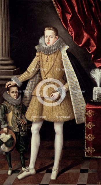 Prince Philip and the Dwarf, Miguel Soplillo, between 1620 and 1621. Creator: Rodrigo de Villandrando.
