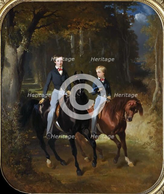 Prince Philippe of Orléans (1838-1894), Comte de Paris and his Brother, Robert d'Orleans (1840-1910)