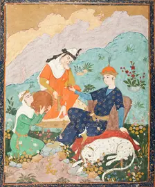 Prince Picnicking with Female Attendants, 18th century or later. Creator: Unknown