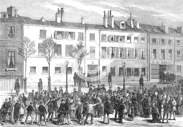 Prince Pierre Bonaparte's house at Auteuil, Paris, 1870. Creator: Unknown.