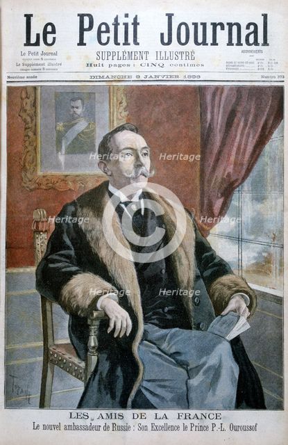 Prince PL Ouroussof, The new Ambassador of Russia, 1898. Artist: Oswaldo Tofani