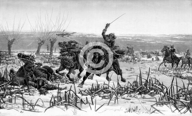 Prince Rupert at the Battle of Edgehill, 1642 (1887). Artist: Unknown