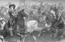 Prince Rupert at Edgehill 23 October 1642, (c1880)