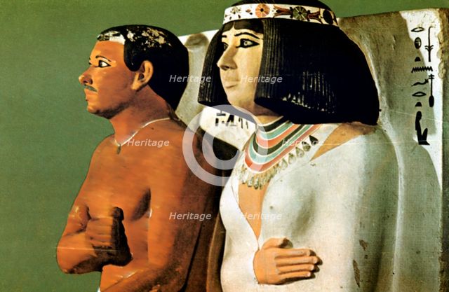 Prince Rahotep and His Wife Nofret, Egypt, 4th Dynasty. Artist: Unknown