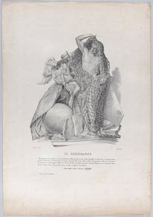 Prince Raimondo di Sangro disentangling himself from the net of worldly cares with ..., ca. 1840-50. Creator: Francesco Wenzel