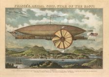 Prince's Aerial Ship. Star of the East!, 19th century., 19th century. Creator: Norris's Lithography