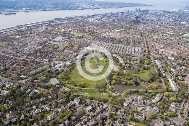 Prince's Park, designed by Joseph Paxton in 1842 and laid out 1842-44, Liverpool, 2021. Creator: Damian Grady.