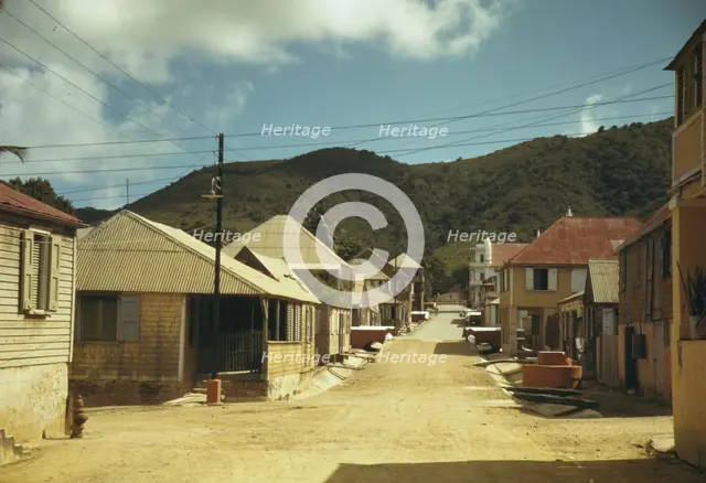 Prince Street, Christiansted, St. Croix, U.S. Virgin Islands, 1941. Creator: Jack Delano.