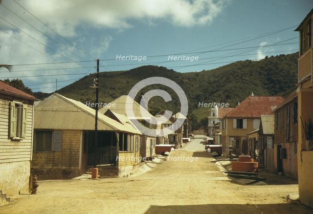 Prince Street, Christiansted, St. Croix, U.S. Virgin Islands, 1941. Creator: Jack Delano.