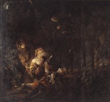Prince Sven's body is found, 1624-1670. Creator: Karel van Mander III