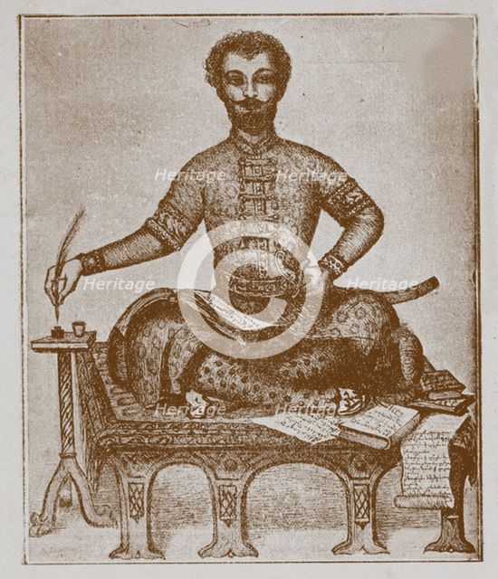 Prince Vakhushti of Kartli (1696-1757). Artist: Anonymous  