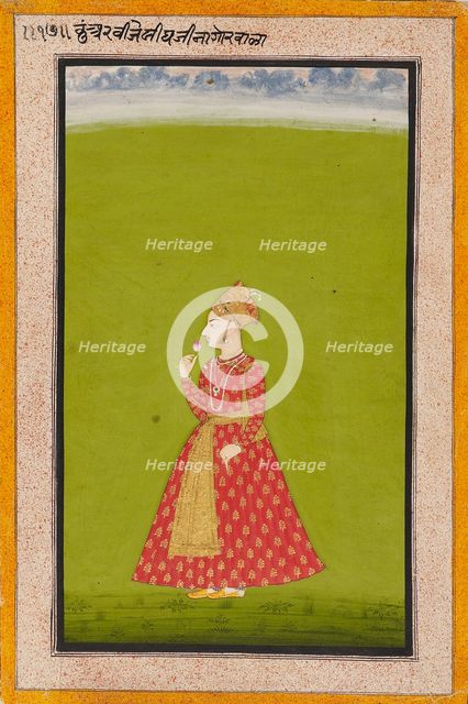 Prince Vijai Singh of Nagaur, son of Bakhat Singh, 1745. Artist: Unknown.