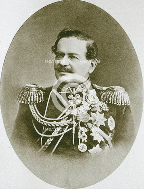 Prince Vladimir Dolgorukov, Mayor of Moscow, 1873. Artist: Unknown