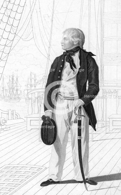 Prince William Henry as a midshipman on board the 'Prince George', (1831).Artist: R Page