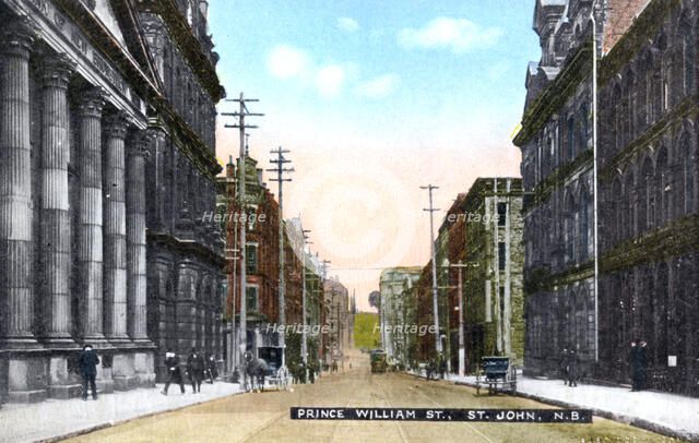 Prince William Street, Saint John, New Brunswick, Canada, c1900s. Artist: Unknown