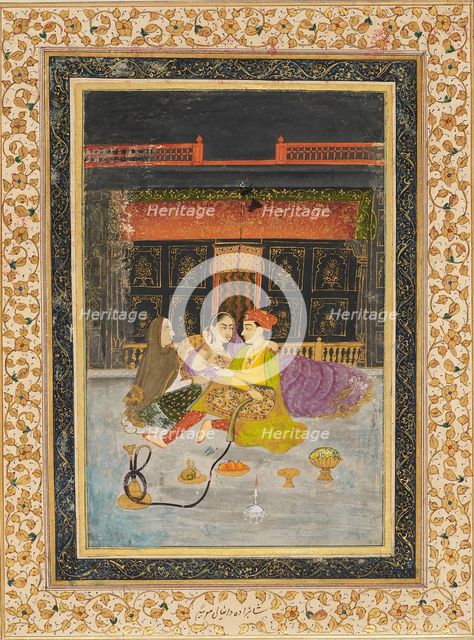 Prince with his favourite and an older woman, 18th century. Artist: Unknown.