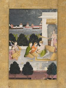 Prince with women and musicians, 18th century