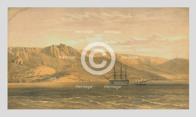 'Prince Woronzoff's Palace near Yalta on the South Coast of the Crimea', 1854, (1855). Creator: Edmund Walker.