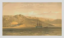 Prince Woronzoff's Palace near Yalta on the South Coast of the Crimea 1854, (1855). Creator: Edmund Walker