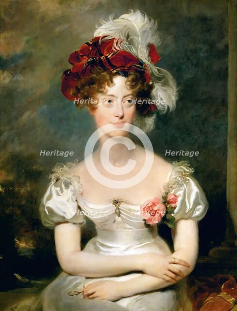 Princess Caroline of Naples and Sicily (1798-1870), Duchesse de Berry. Artist: Lawrence, Sir Thomas (1769-1830)