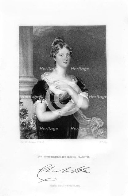 Princess Charlotte, 19th century.Artist: W Fry
