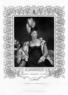 Princess Charlotte Augusta of Wales, 19th century.Artist: Henry Thomas Ryall