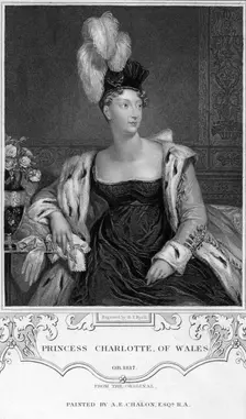 Princess Charlotte Augusta of Wales, 19th century.Artist: Henry Thomas Ryall