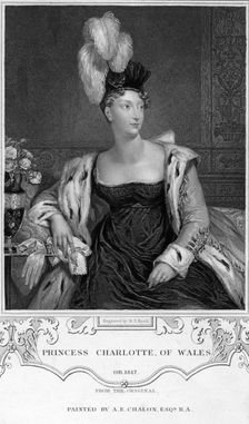 Princess Charlotte Augusta of Wales, 19th century.Artist: Henry Thomas Ryall