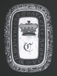 Princess Charlotte commemorative bracelet slide, c1817