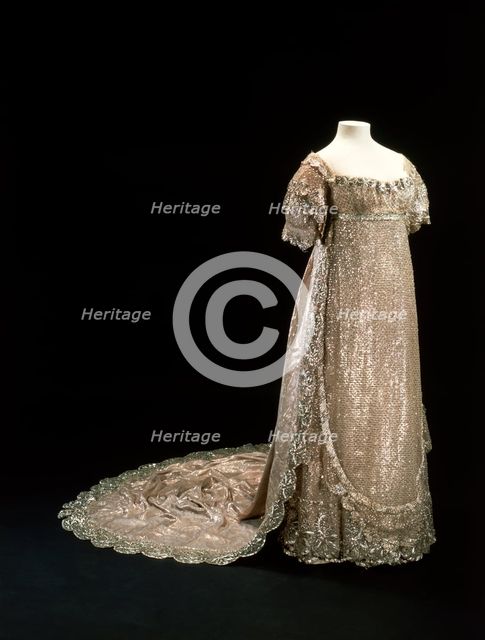 Princess Charlotte's wedding dress, 1816. Creator: Unknown.