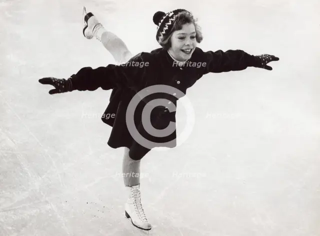 Princess Christina of Sweden, the ice princess, 1953. Creator: Unknown.