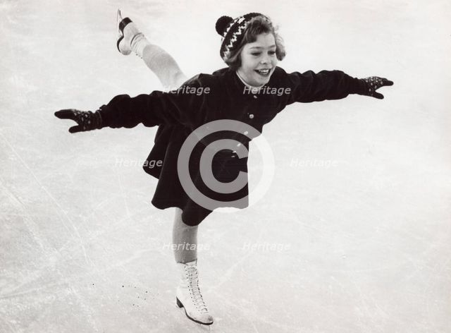 Princess Christina of Sweden, the ice princess, 1953. Creator: Unknown.