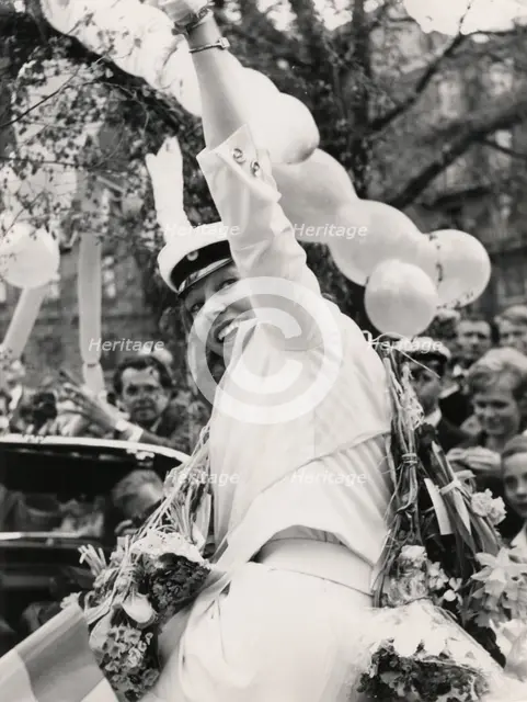 Princess Christina of Sweden celebrates passing her A-levels, 1963. Creator: Unknown.