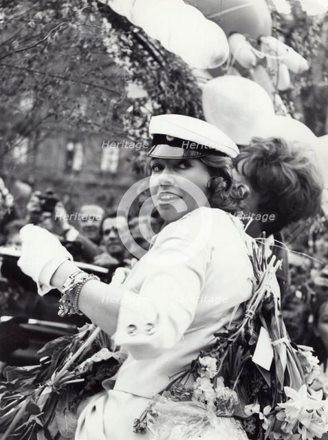 Princess Christina of Sweden celebrates passing her A-levels, 1963. Creator: Unknown.