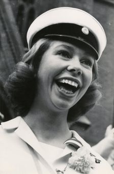 Princess Christina of Sweden celebrates passing her A-levels, 1963. Creator: Unknown