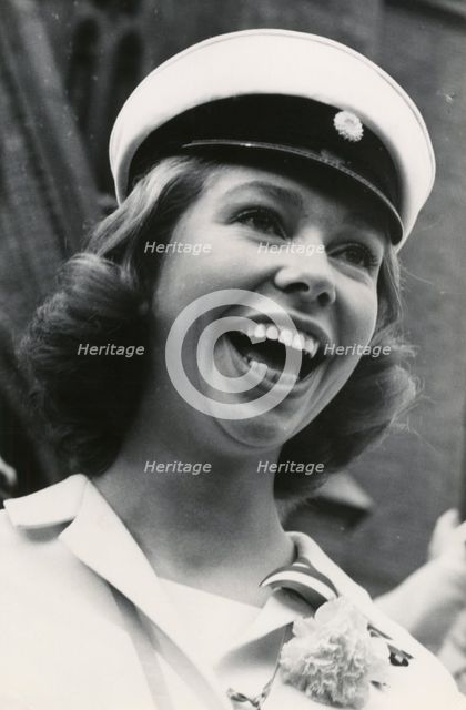 Princess Christina of Sweden celebrates passing her A-levels, 1963. Creator: Unknown.