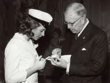 Princess Christina of Sweden celebrates passing her A-levels, 1963. Creator: Unknown