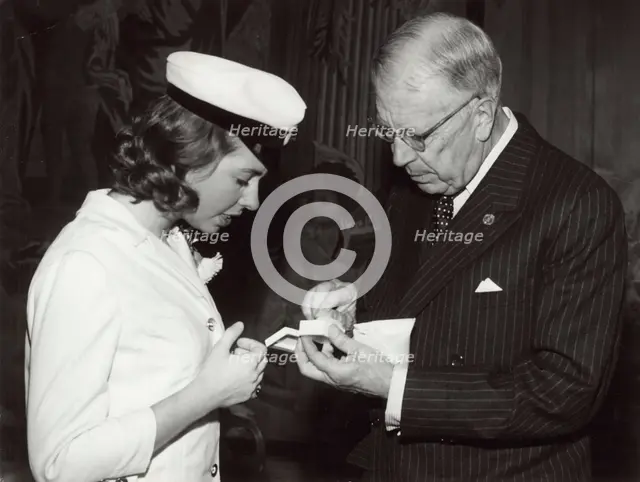 Princess Christina of Sweden celebrates passing her A-levels, 1963. Creator: Unknown.