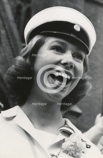 Princess Christina of Sweden celebrates passing her A-levels, 1963. Artist: Unknown